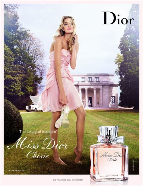 female in dior advert